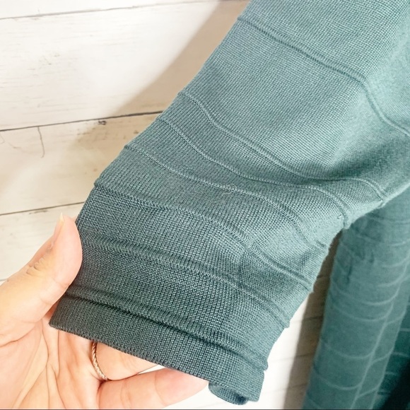 Lane Bryant Green Knit Ribbed Sheath Work Wedding Guest Dress Size 26/28 - Picture 4 of 10